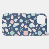 Coques Case-Mate iPhone motif de coquillages (Verso (horizontal))
