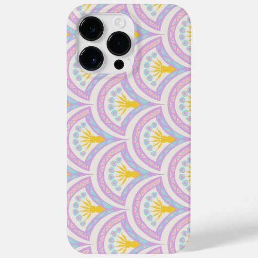 Coques Case-Mate iPhone Motif de coquille de couleur pastel (Verso)