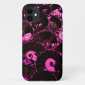 Coques Case-Mate iPhone Motif de coquille fossile rose Nautilus (Dos)