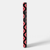 Coques Case-Mate iPhone Motif de corail et de diamant noir (Verso / Gauche)