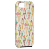 Coques Case-Mate iPhone Motif de cornets de crème glacée (Dos/Droit)