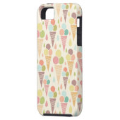 Coques Case-Mate iPhone Motif de cornets de crème glacée (Dos gauche)