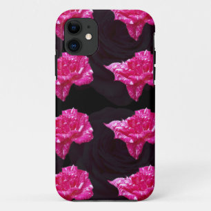 Etui iPhone Case-Mate Motif De Couche Rose Rose Chaud Et Noir,