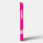 Coques Case-Mate iPhone Motif de couronne rose et or (Verso / Gauche)