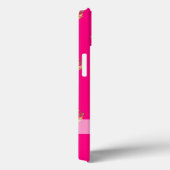 Coques Case-Mate iPhone Motif de couronne rose et or (Verso / Droite)