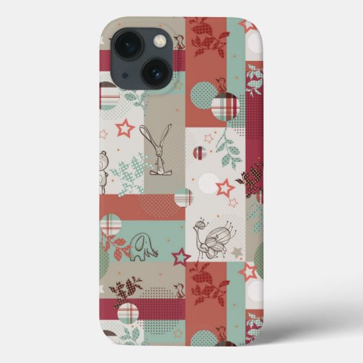 Coques Case-Mate iPhone Motif de courtepointe bébé 2 (Verso)