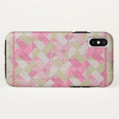 Coques Case-Mate iPhone Motif de courtepointe Pastel Colours (Dos (Horizontal))