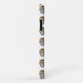 Coques Case-Mate iPhone Motif de crânes floraux (Dos/Droite)