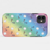 Coques Case-Mate iPhone Motif de crosse arc-en-ciel (Dos (Horizontal))