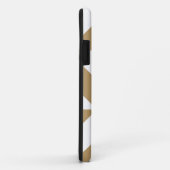 Coques Case-Mate iPhone Motif de cube géométrique Brown (Dos/Droite)