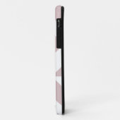 Coques Case-Mate iPhone Motif de cube géométrique Mauve (Dos/Gauche)
