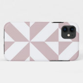 Coques Case-Mate iPhone Motif de cube géométrique Mauve (Dos (Horizontal))