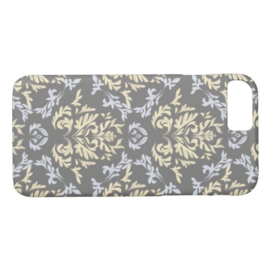 Coques Case-Mate iPhone Motif de damassé (Dos (Horizontal))