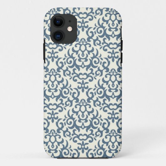 Coques Case-Mate iPhone Motif de damassé sur l'arrière - plan 2 de (Dos)