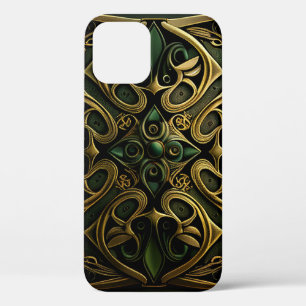 Case-Mate iPhone Case Motif de décoration en bronze vert