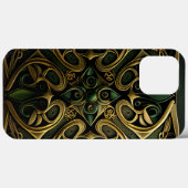 Coques Case-Mate iPhone Motif de décoration en bronze vert (Verso (horizontal))