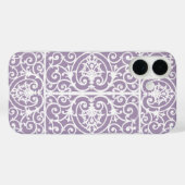 Coques Case-Mate iPhone Motif de défilement Lavender (Verso (horizontal))