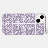Coques Case-Mate iPhone Motif de défilement Lavender (Verso (horizontal))