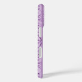 Coques Case-Mate iPhone Motif de défilement Lilac (Verso / Droite)