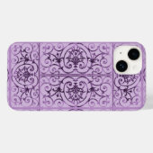 Coques Case-Mate iPhone Motif de défilement Lilac (Verso (horizontal))