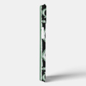 Coques Case-Mate iPhone Motif de défilement vert et noir Coque-Mate iPhone (Verso / Droite)