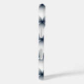 Coques Case-Mate iPhone Motif de dégradé d'illusion géométrique monochrome (Verso / Droite)