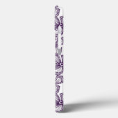 Coques Case-Mate iPhone Motif de dentelle avec des papillons (Verso / Gauche)