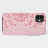 Coques Case-Mate iPhone Motif de dentelle, cru 3 de fleur (Dos (Horizontal))