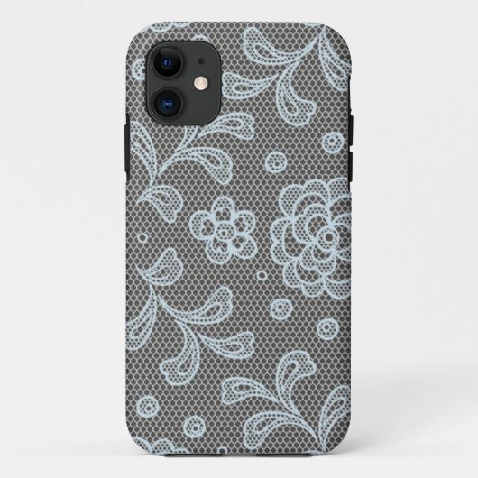 Coques Case-Mate iPhone Motif de dentelle, cru 6 de fleur (Dos)