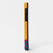 Coques Case-Mate iPhone Motif de design graphique - orange violet + votre  (Dos/Gauche)