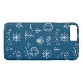 Coques Case-Mate iPhone Motif de dessin de calque marine 2 (Dos (Horizontal))