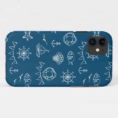 Coques Case-Mate iPhone Motif de dessin de calque marine 2 (Dos (Horizontal))