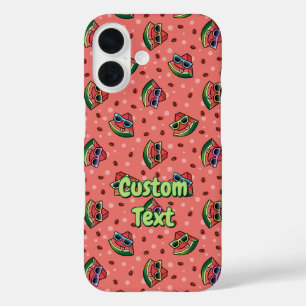 Coques iPhone 16 Motif de dessin de pastèque