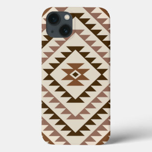 Case-Mate iPhone Case Motif de diamant aztèque marron et crème
