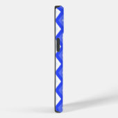 Coques Case-Mate iPhone Motif de diamant bleu royal (Verso / Droite)