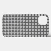 Coques Case-Mate iPhone Motif de diamant combiné gris par Shirley Taylor (Verso (horizontal))