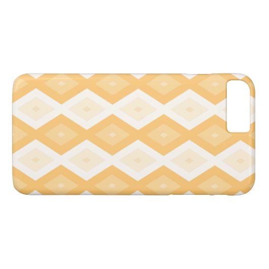 Coques Case-Mate iPhone Motif de diamant jaune (Dos (Horizontal))