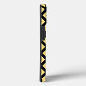 Coques Case-Mate iPhone Motif de diamant jaune citron et noir Coque-Mate i (Verso / Droite)
