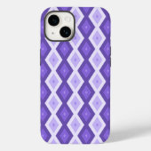 Coques Case-Mate iPhone Motif de diamant violet (Verso)