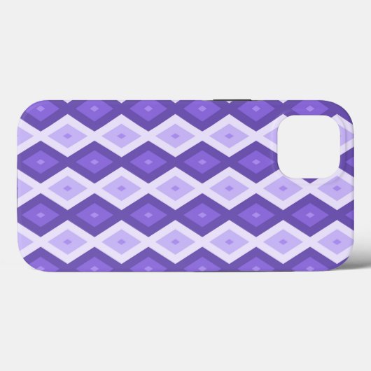 Coques Case-Mate iPhone Motif de diamant violet Coque-coque iphone Mate (Verso (horizontal))