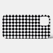 Coques Case-Mate iPhone Motif de diamants noir et blanc par Shirley Taylor (Verso (horizontal))