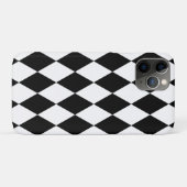 Coques Case-Mate iPhone Motif de diamants noirs cool (Dos (Horizontal))