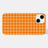 Coques Case-Mate iPhone Motif de diamants orange combiné par STaylor (Verso (horizontal))