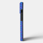 Coques Case-Mate iPhone Motif de disques bleus sur un (Verso / Gauche)