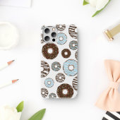 Coques Case-Mate iPhone Motif De Donuts, Donuts Bleus, Donuts Brown