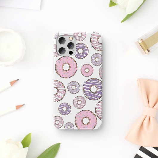 Coques Case-Mate iPhone Motif De Donuts, Donuts Roses, Donuts Violets