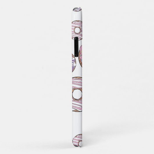 Coques Case-Mate iPhone Motif De Donuts, Donuts Roses, Donuts Violets (Dos/Droite)