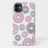 Coques Case-Mate iPhone Motif De Donuts, Donuts Roses, Donuts Violets (Dos)