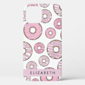 Coques Case-Mate iPhone Motif De Donuts, Donuts Roses, Glace, Votre Nom (Verso)