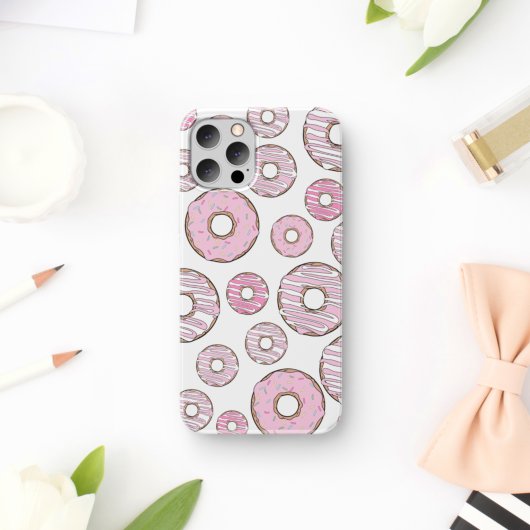 Coques Case-Mate iPhone Motif De Donuts, Donuts Roses, Saupoudrages